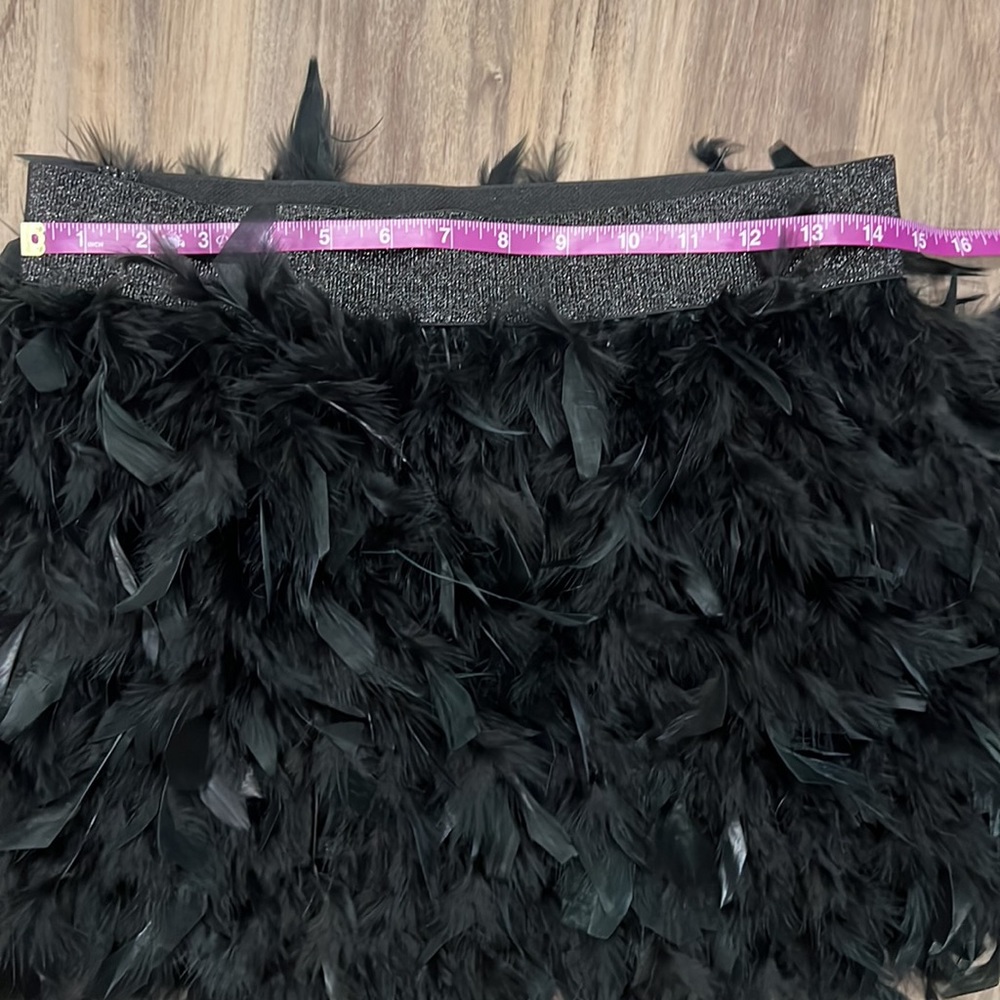 NEW in bag: Mini A- Line Feathered Mini Skirt - Picture 8 of 9